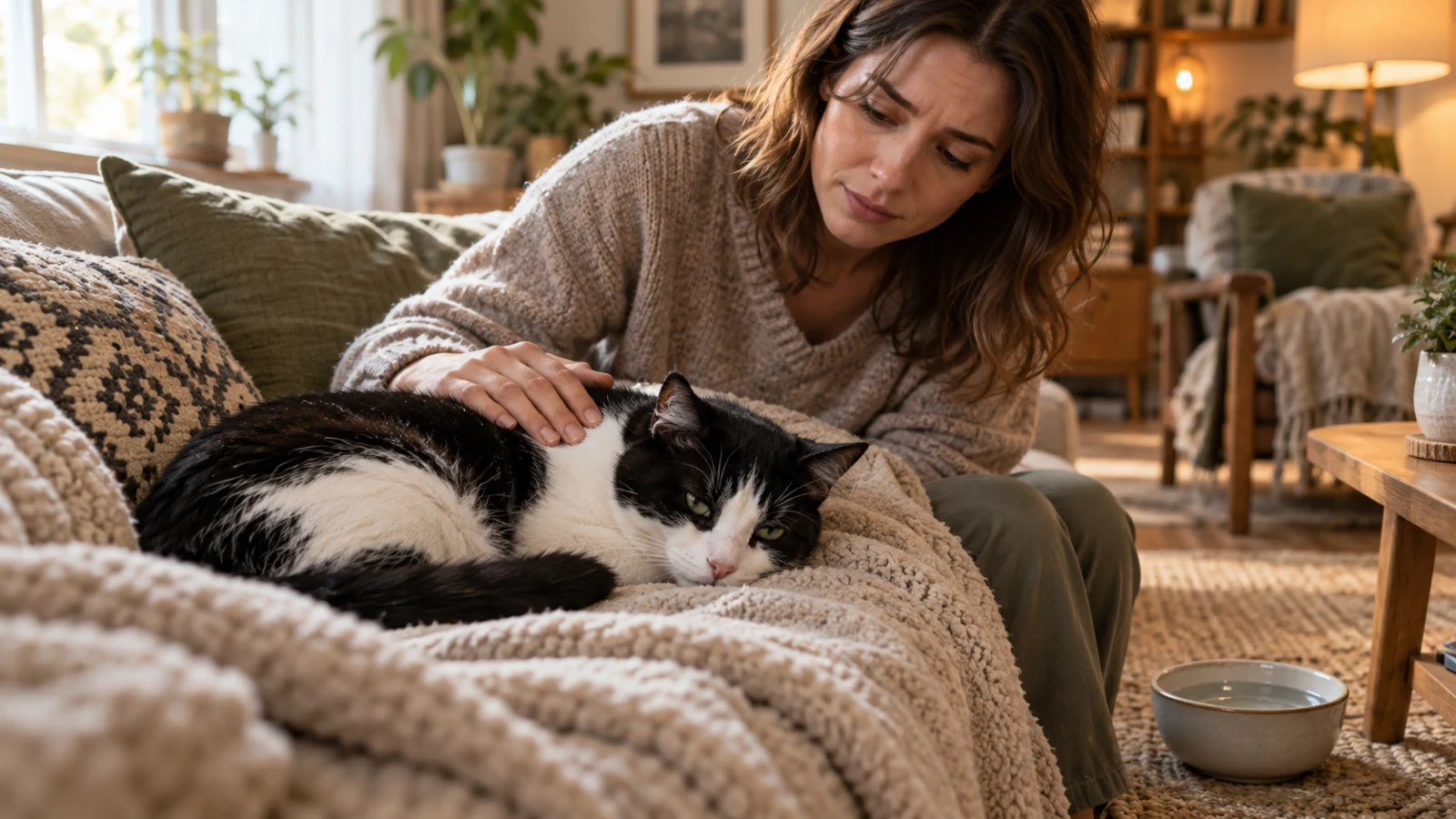 Průjem u kočky: příčiny, co dělat doma a kdy k veterináři