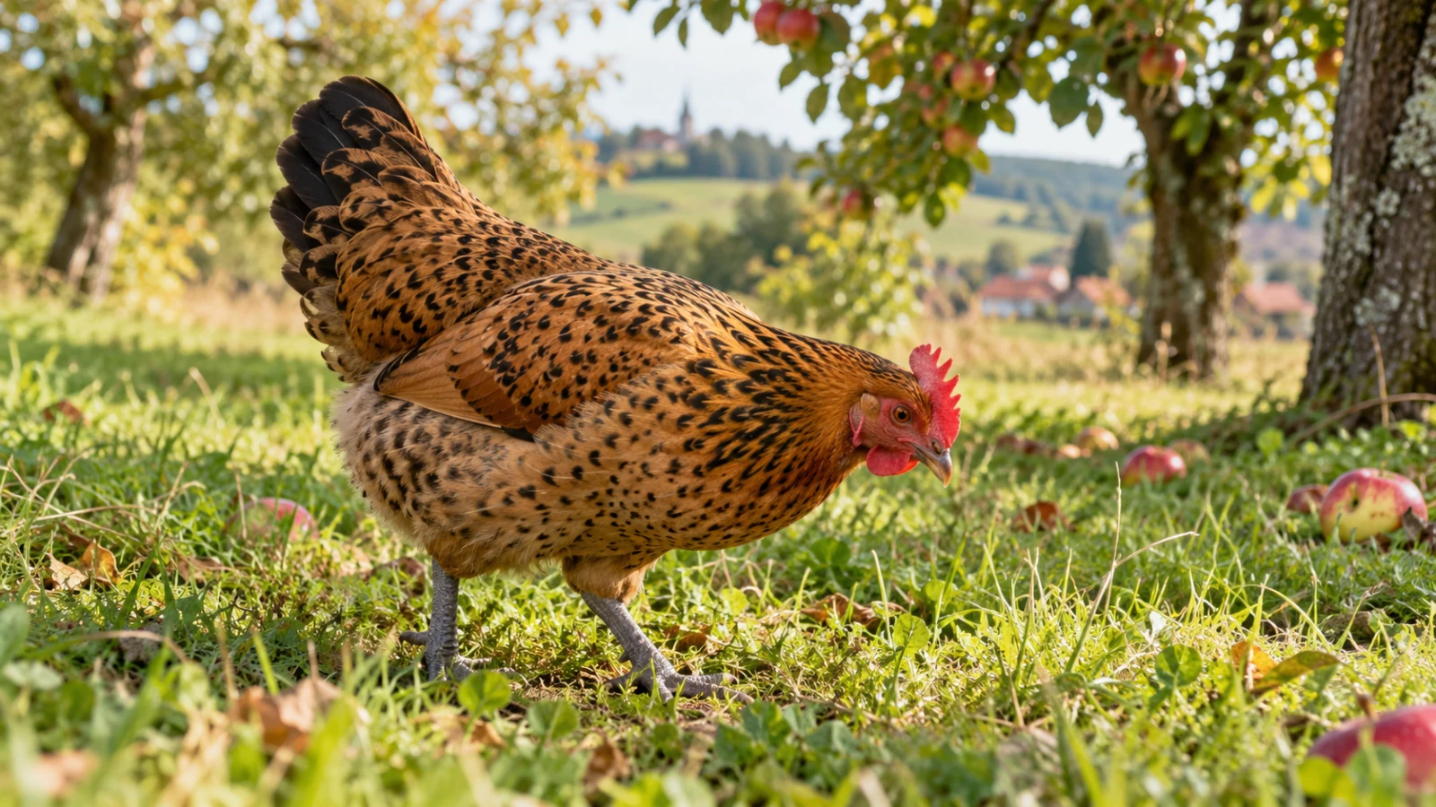 Česká slepice zlatá kropenatá