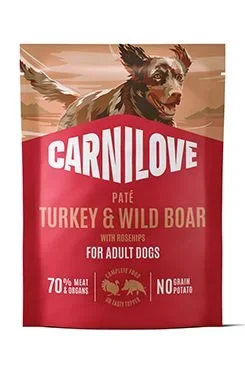 Carnilove Dog Kapsa Paté Krůta a divočák + šípky 300g