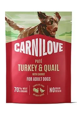 Carnilove Dog Kapsa Paté Krůta a křepelka + mrkev 300g