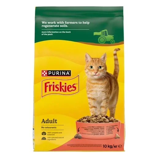 Friskies Adult Cat s hovězím kuřecím a zeleninou 10 kg