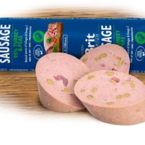 NEW Brit sausage turkey & pea 800g