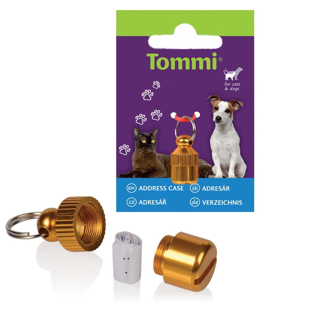 Kovový adresář zlatý - 1ks Kovový adresář zlatý - 1ks