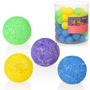 Hračky pro kočky - míček pro kočky glitterball s rolničkou, 4cm