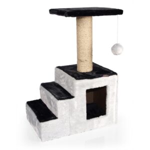 Škrabadlo a odpočívadlo pro kočky Rocco, antracit/sv. modrá