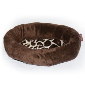 Oválný plyšový pelíšek DUO pro drobná zvířata 03568