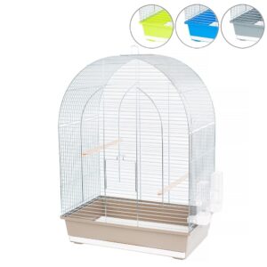 Klec pro střední a velké papoušky LUSI III pozink, různé barvy dna