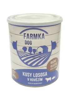 Falco FARMKA DOG masová konzerva s lososem 800g