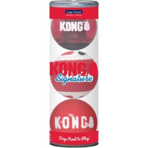 Hračka guma KONG Signature Balls L 3 ks mix