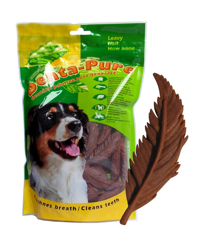 Denta Pure Leavy Bone 3" 7,5cm BACON brown 50ks Denta Pure Leavy Bone 3" 7,5cm BACON brown 50ks