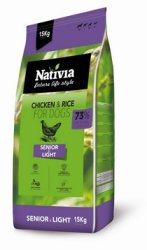 Nativia Senior&Light Chicken&Rice 15kg