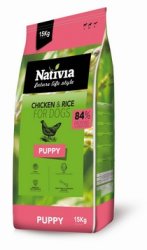 Nativia Puppy Chicken&Rice 15kg
