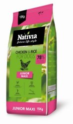 Nativia Junior Maxi Chicken&Rice 15kg