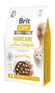 Brit Care Cat Haircare with Raw Delights 2 kg