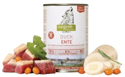 Isegrim Adult prairie: kachna s pastinákem a rakytníkem 800g Isegrim Adult prairie: kachna s pastinákem a rakytníkem 800g