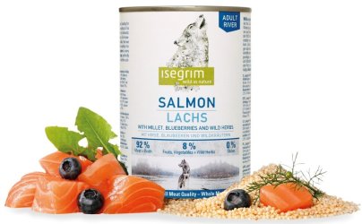 Isegrim Adult river: losos s prosem a borůvkami 400g Isegrim Adult river: losos s prosem a borůvkami 400g