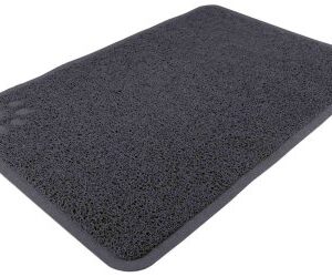 Trixie PVC předložka k WC s tlapkou šedá 40x60cm