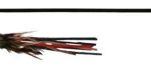 Trixie Udice s koženým střapcem a peřím 50cm