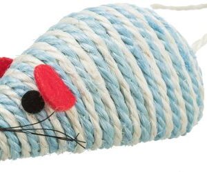 Trixie Myš se štěrchacími kuličkami uvnitř 10cm, sisal