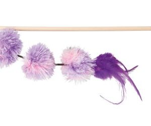 Trixie Vábnička s pompon míčky a peřím 40cm