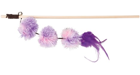 Trixie Vábnička s pompon míčky a peřím 40cm Trixie Vábnička s pompon míčky a peřím 40cm