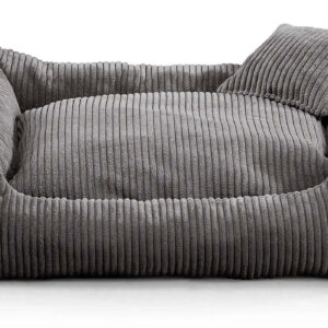 Vsepropejska Manšestr pelech pro psa s polštářkem Barva: Tmavě-šedá, Rozměr (cm): 120 x 100