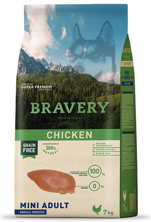 Bravery Dog Mini Adult Chicken - 2kg Bravery Dog Mini Adult Chicken - 2kg