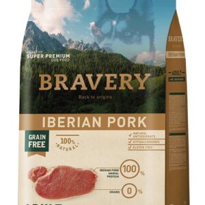 Bravery Dog Large/Medium Adult Iberian Pork – 4kg