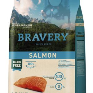 Bravery Dog Large/Medium Adult Salmon – 12kg