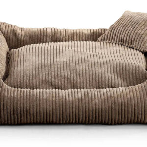 Vsepropejska Manšestr pelech pro psa s polštářkem Barva: Béžová, Rozměr (cm): 120 x 100