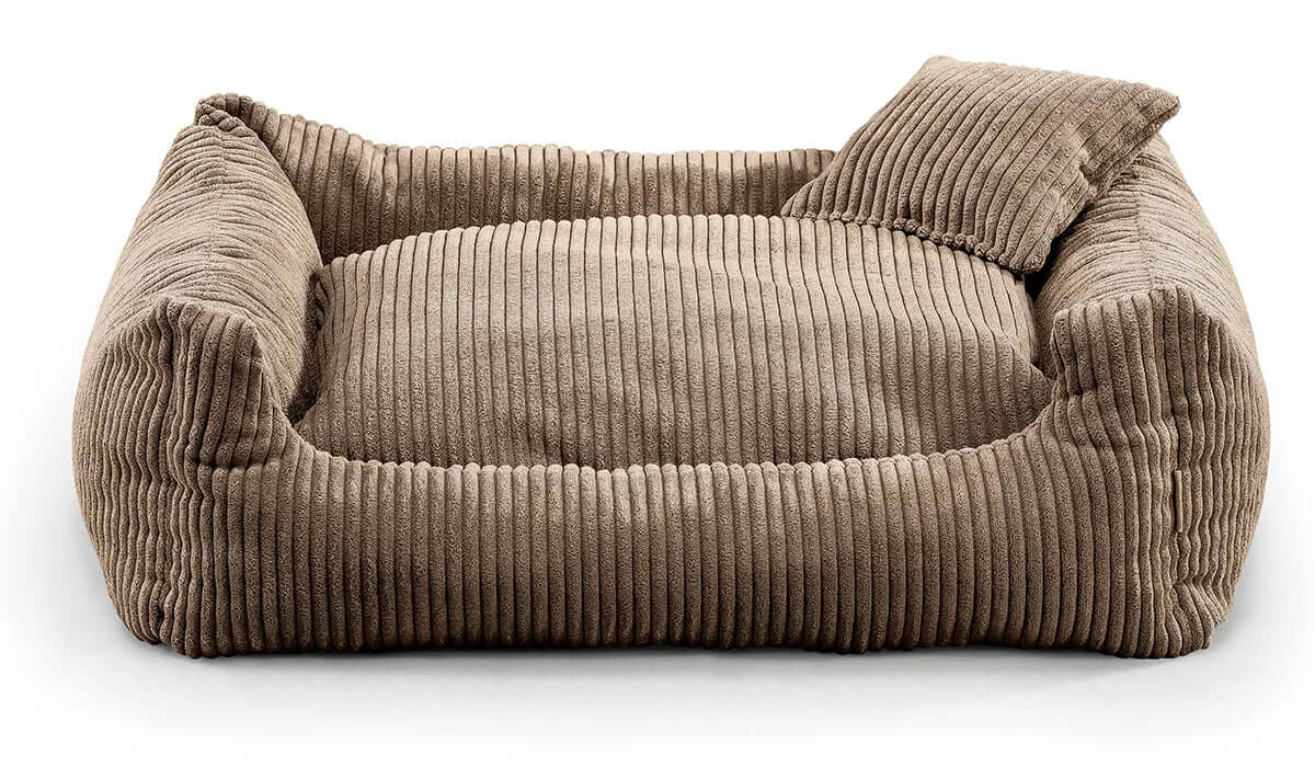 Vsepropejska Manšestr pelech pro psa s polštářkem Barva: Béžová, Rozměr (cm): 120 x 100 Vsepropejska Manšestr pelech pro psa s polštářkem Barva: Béžová, Rozměr (cm): 120 x 100