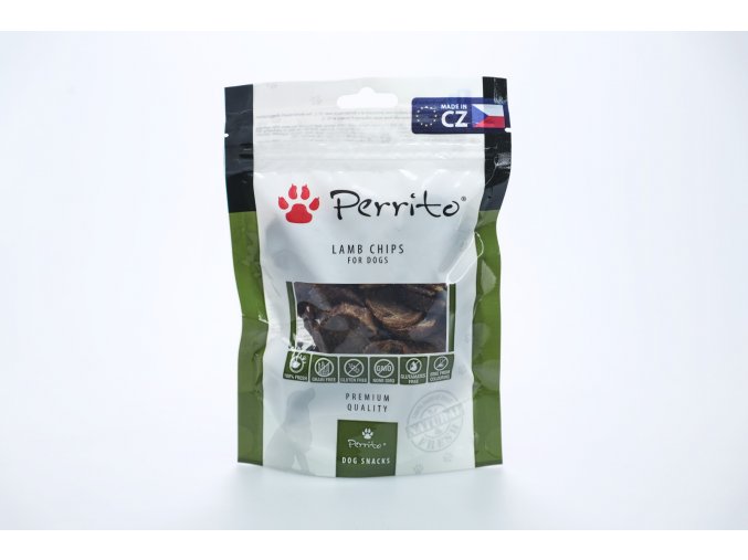 Perrito jehněčí čipsy pro psy | 100g Perrito jehněčí čipsy pro psy | 100g