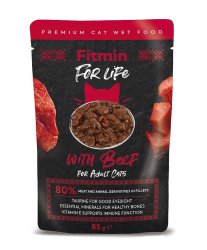 Fitmin For Life Hovězí kapsička pro kočky 85g