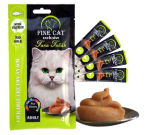 Fine Cat Exclusive Krémová svačinka pro kočky Tuňák 4x15g