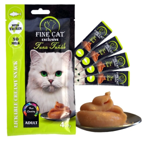Fine Cat Exclusive Krémová svačinka pro kočky Tuňák 4x15g