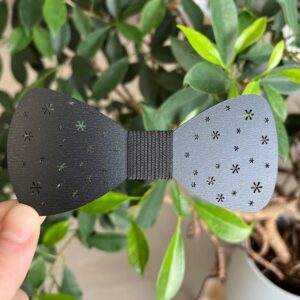 Vsepropejska Černý Vánoční motýlek pro psa na obojek Rozměr (cm): 12, Typ: Motýlek 11