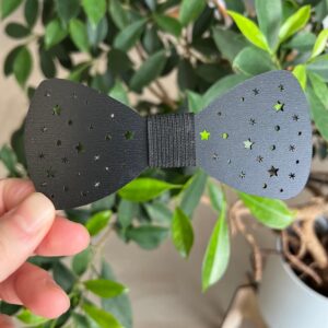 Vsepropejska Černý Vánoční motýlek pro psa na obojek Rozměr (cm): 12, Typ: Motýlek 13