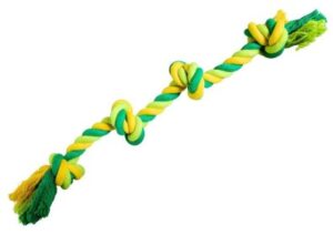 HipHop Dog Uzel bavlněný 4 knoty 60cm limetková, zelená