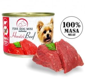 Fine Dog Mini Exclusive 100% Hovězí 200g