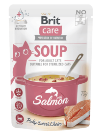 Brit Care Cat Soup with Salmon 75g