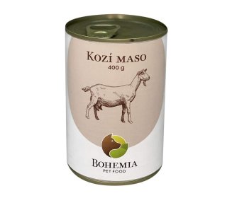 Bohemia Pet Food Kozí maso ve vlastní šťávě 400g Bohemia Pet Food Kozí maso ve vlastní šťávě 400g