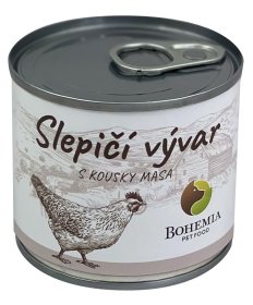Bohemia Pet Food Slepičí vývar s kousky masa 140ml