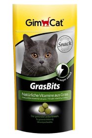 GimCat GrasBits tablety s kočičí trávou 40g