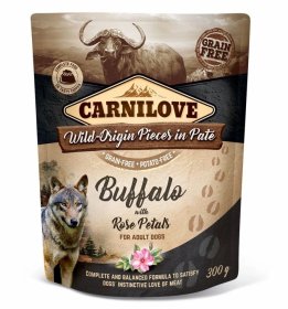 Carnilove Dog Pouch Paté Buffalo with Rose Petals 300g