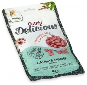 Dentalight Catnip Delicious Shrimp Flavour Treat pro kočky 50g