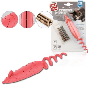 GiGwi Roll-tailed Mouse s matabi a šantou kočičí