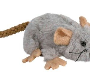 Trixie Plyšová myška šedá s catnipem 7cm