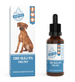 Topvet CBD olej 5% pro psy 10ml