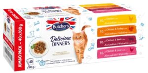 Butcher's Cat Delicious Dinners kuřecí výběr v želé 40x100g