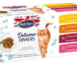 Butcher’s Cat Delicious Dinners kuřecí výběr v želé 40x100g
